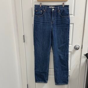 Levis‎ Low Pro Straight Jeans Womens 28 Medium Wash Blue Denim Pants